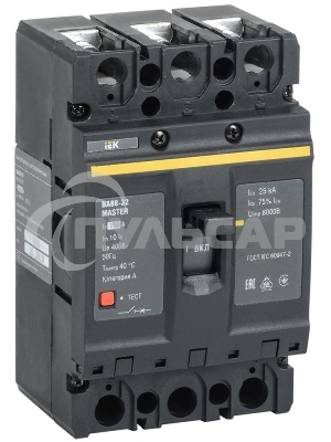 Выключатель автоматический 3п 100А 25кА ВА88-32 MASTER IEK SVA10-3-0100-02