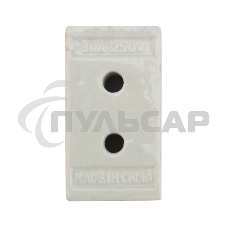 Клемма керамическая винтовая 16 мм² 3 пары контактов с крепежным отверстием Rexant (45 шт./уп.)