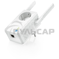Сетевой адаптер TP-Link SOHO TL-WA860RE 300Mbps Wireless N Wall Plugged Range Extender with AC Passthrough, QCA(Atheros), 2T2R, 2.4GHz, 802.11b/g/n, 1 10/100Mbps LAN port, Range Extender button, Range Extender mode, suppo поставляется без кабеля RJ-45