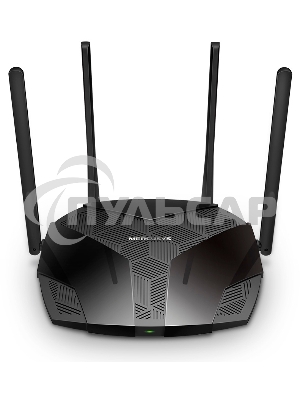 Роутер Mercusys MR70X AX1800 Dual-Band WiFi 6 Router, 574 Mbps at 2.4 GHz + 1201 Mbps at 5 GHz,4× Fixed External Antennas, 3× Gigabit LAN Ports, 1× Gigabit WAN Port, 1024-QAM, OFDMA, Router/Access Point Mode, MU-MIMO, WPA3, TWT, BSS Color