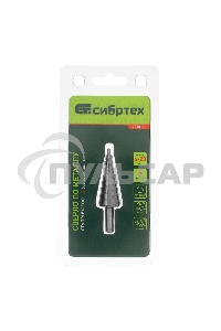 Сверло ступенчатое по металлу Сибртех 4-6-8-10-12-14-16-18-20 мм, 4241