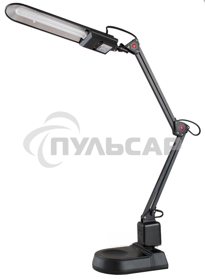 Лампа настольная CAMELION KD-017A С0211W черный в к-те база+струбцина