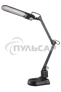 Лампа настольная CAMELION KD-017A С0211W черный в к-те база+струбцина