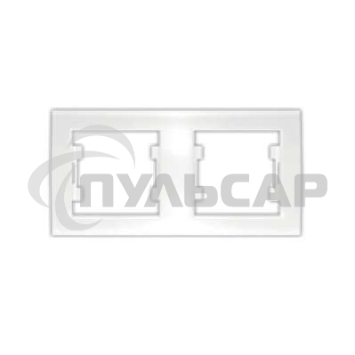 Рамка 2-м Бриллиант горизонт. белый  UNIVersal 7947465