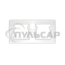 Рамка 2-м Бриллиант горизонт. белый  UNIVersal 7947465