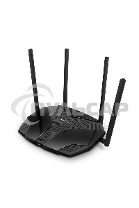 Роутер Mercusys MR70X AX1800 Dual-Band WiFi 6 Router, 574 Mbps at 2.4 GHz + 1201 Mbps at 5 GHz,4× Fixed External Antennas, 3× Gigabit LAN Ports, 1× Gigabit WAN Port, 1024-QAM, OFDMA, Router/Access Point Mode, MU-MIMO, WPA3, TWT, BSS Color