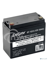 Аккумуляторная батарея ExeGate DT 1233 (12V 33Ah, под болт М6)