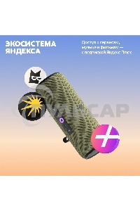 Умная колонка Yandex Стрит Алиса зеленый 30W 2.0 BT/Wi-Fi 10м 3300mAh (YNDX-00030GRN)
