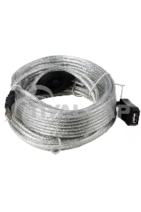 Кабель удлинитель Aopen активный ACU823-15M, USB2.0-repeater AM/AF 15м