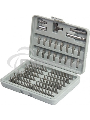 Набор бит SPARTA 113975адаптеры для бит crv 100предм. в пласт. боксе