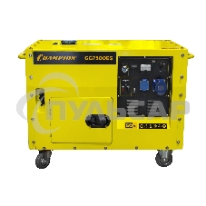Генератор CHAMPION GG7500ES5.5/6кВт OHV420 16лс 15л 126кг 2.5л/ч 12V эл.старт колеса шумозащита Генератор CHAMPION GG7500ES5.5/6кВт OHV420 16лс 15л 126кг 2.5л/ч 12V эл.старт колеса шумозащита