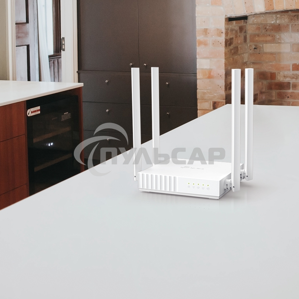 Роутер беспроводной TP-Link Archer C24 AC750 10/100BASE-TX белый