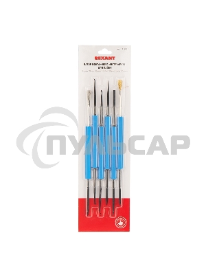 Набор монтажного инструмента для пайки Rexant, 6 предметов