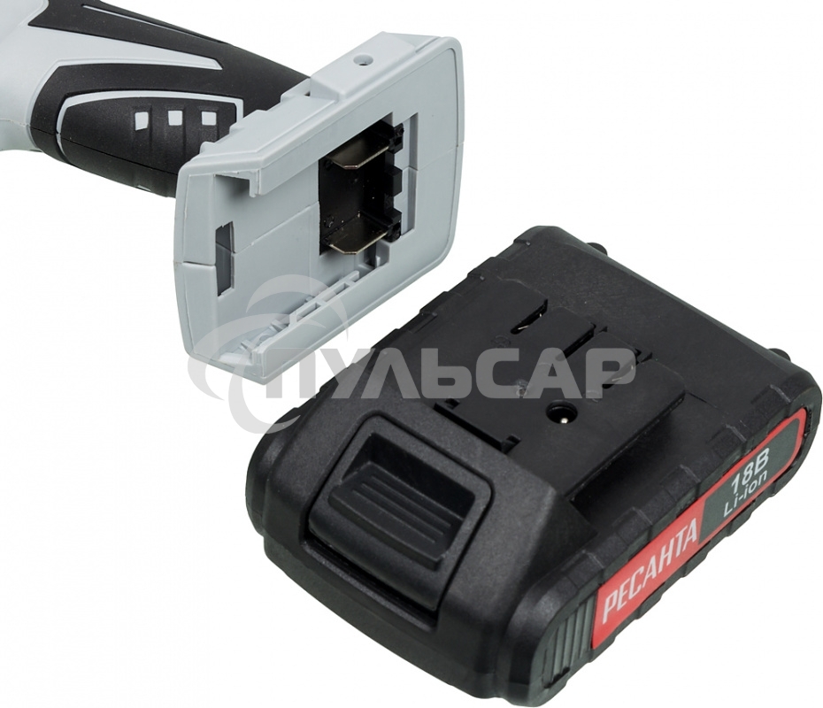 Дрель-шуруповерт Ресанта ДА-18-2ЛК 75/14/5, Аккумуляторная, 18В, 2 АКБ, Кейс