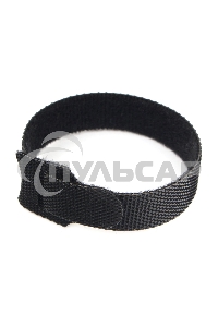 Хомуты-липучки на основе ленты Velcro VT-145x11BK 145 x 11 мм, черные (12 шт.)