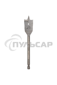 Сверло перовое по дереву 25х152 мм (шестигранный хвостовик) Kranz