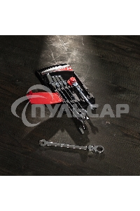 Набор ключей комбинированных Matrix, трещоточных шарнирных 6шт