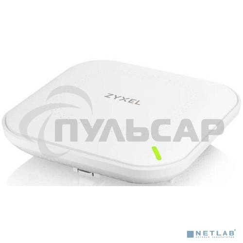 Гибридная точка доступа Zyxel NebulaFlex NWA50AX, WiFi 6, 802.11a/b/g/n/ac/ax (2,4 и 5 ГГц), MU-MIMO, антенны 2x2, до 575+1200 Мбит/с, 1xLAN GE, PoE, без поддержки Captive portal и WPA-Enterprise, защ