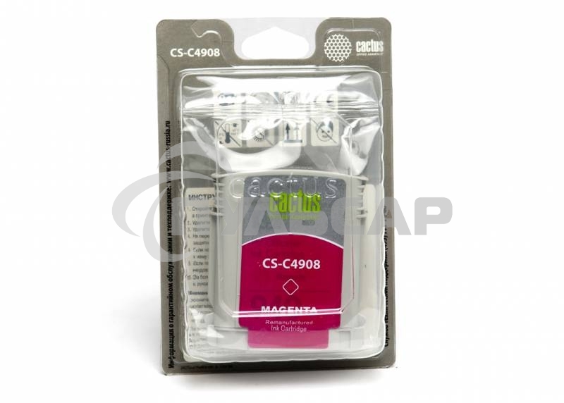 Картридж струйный Cactus CS-C4908 №940 пурпурный (30 ml) для HP OfficeJet PRO 8000/8500