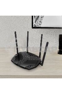 Роутер Mercusys MR70X AX1800 Dual-Band WiFi 6 Router, 574 Mbps at 2.4 GHz + 1201 Mbps at 5 GHz,4× Fixed External Antennas, 3× Gigabit LAN Ports, 1× Gigabit WAN Port, 1024-QAM, OFDMA, Router/Access Point Mode, MU-MIMO, WPA3, TWT, BSS Color