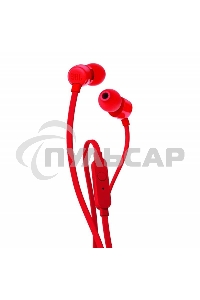 Наушники-гарнитура JBL T110 красный