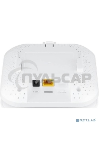 Гибридная точка доступа Zyxel NebulaFlex NWA50AX, WiFi 6, 802.11a/b/g/n/ac/ax (2,4 и 5 ГГц), MU-MIMO, антенны 2x2, до 575+1200 Мбит/с, 1xLAN GE, PoE, без поддержки Captive portal и WPA-Enterprise, защ