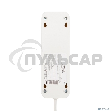 Удлинитель Rexant 3 гнезда, 7 м, 2х0.75 мм², б/з, белый (Сделано в России)