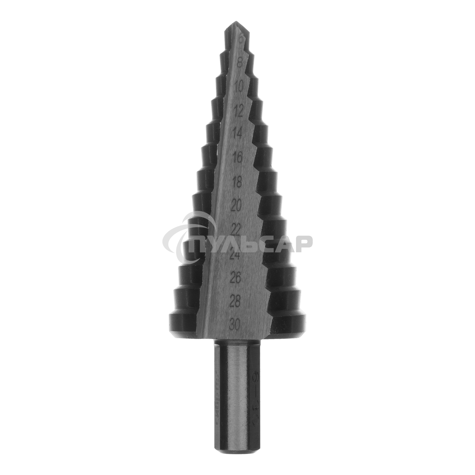 Сверло ступенчатое по металлу Сибртех 6-8-10-12-14-16-18-20-22-24-26-28-30мм, 4241