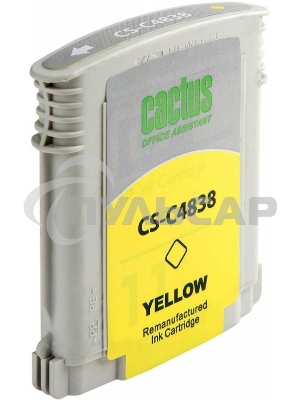 Картридж струйный Cactus CS-C4838 желтый (29 мл) для №11 HP 2000/2500/1000/1100/1200