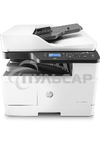 МФУ лазерное HP LaserJet MFP M443nda (8AF72A), A3, ч/б, печ. до 25 стр/мин. (А4) до 13 стр/мин. (А3), скан. до 21 стр/мин., 1200 x 1200 dpi (печать) 600x600dpi (скан.), USB, RJ-45