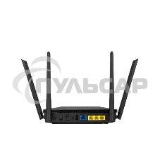 Роутер ASUS RT-AX53U802.11b/g/n/ac/ax, до 574 + 1201 Mbps, 2,4 + 5 гГц, 4 антенны, USB