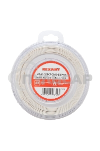 Трубка термоусаживаемая 8.0/4.0мм бел. ролик 2.44м Rexant 29-0041