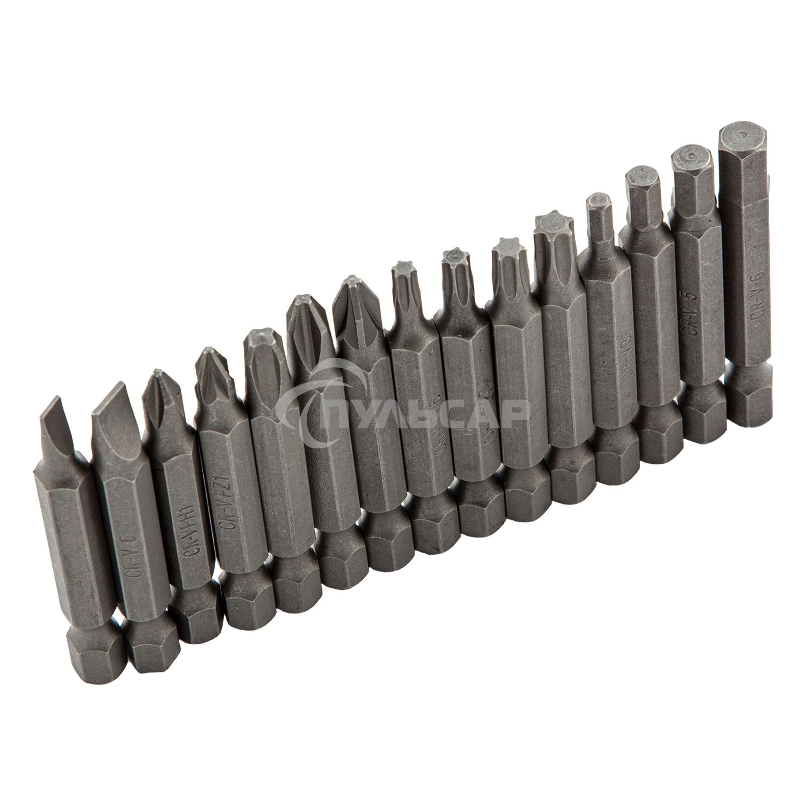 Набор бит Matrix магнитный адаптер crv в плат.боксе 64шт