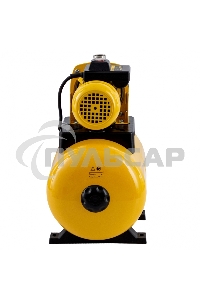 Насосная станция PS1000X, 1000 Вт, 3500 л/ч, ресивер 24 л, подъем 44 м, нержавейка Denzel