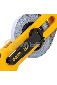 Рулетка геодезическая 20 м х 13 мм, открытый корпус, металлическая лента Denzel