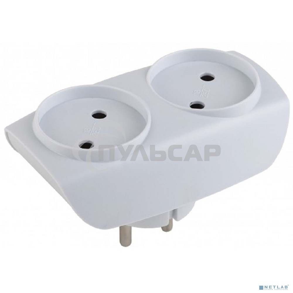 Разветвитель ЭРА C0045520 SP-2-W белый 2гн, без заземл