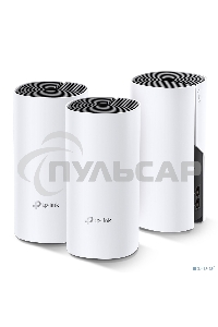 Бесшовный Mesh роутер TP-Link Deco M4 (DECO M4(3-PACK)) AC1200 10/100/1000BASE-TX (упак.:3шт)