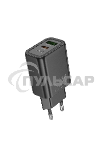 Зарядное устройство Hoco 20Вт, 3А, QC3.0/PD, 1xUSB, 1xType-C, N61, черный, коробка