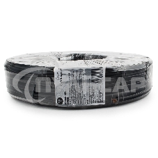 Кабель Gembird Кабель телефонный 100м (4-х жильный, 2 пары, плоский) черный