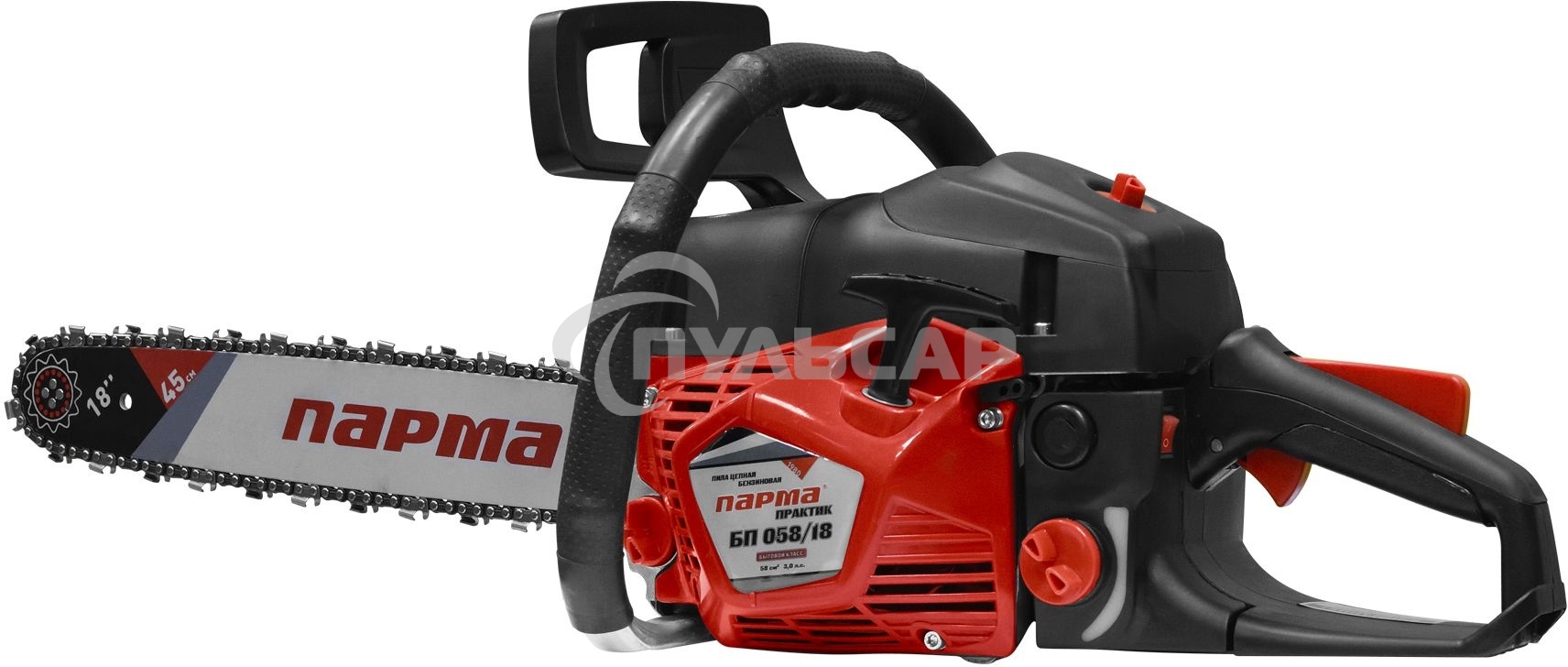 Бензопила Парма БП 058/18 2200Вт 3л.с. дл.шин.:18