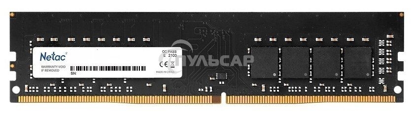 Оперативная память NETAC Basic, DDR4, 16Gb (1x16Gb), 2666MHz, CL19, DIMM