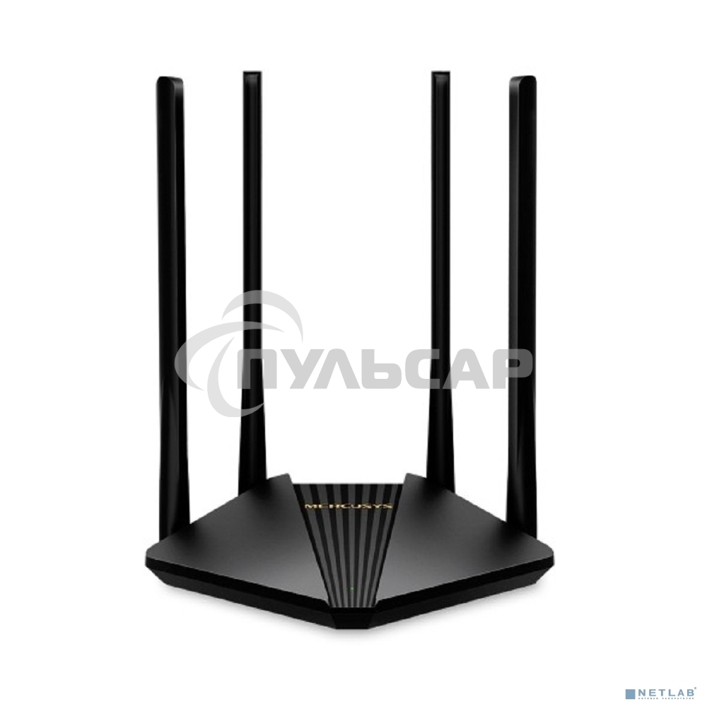 Wi-Fi роутер MERCUSYS MR30G, Wi-Fi 5, AC1200, 2.4/5ГГц, 2 LAN, черный