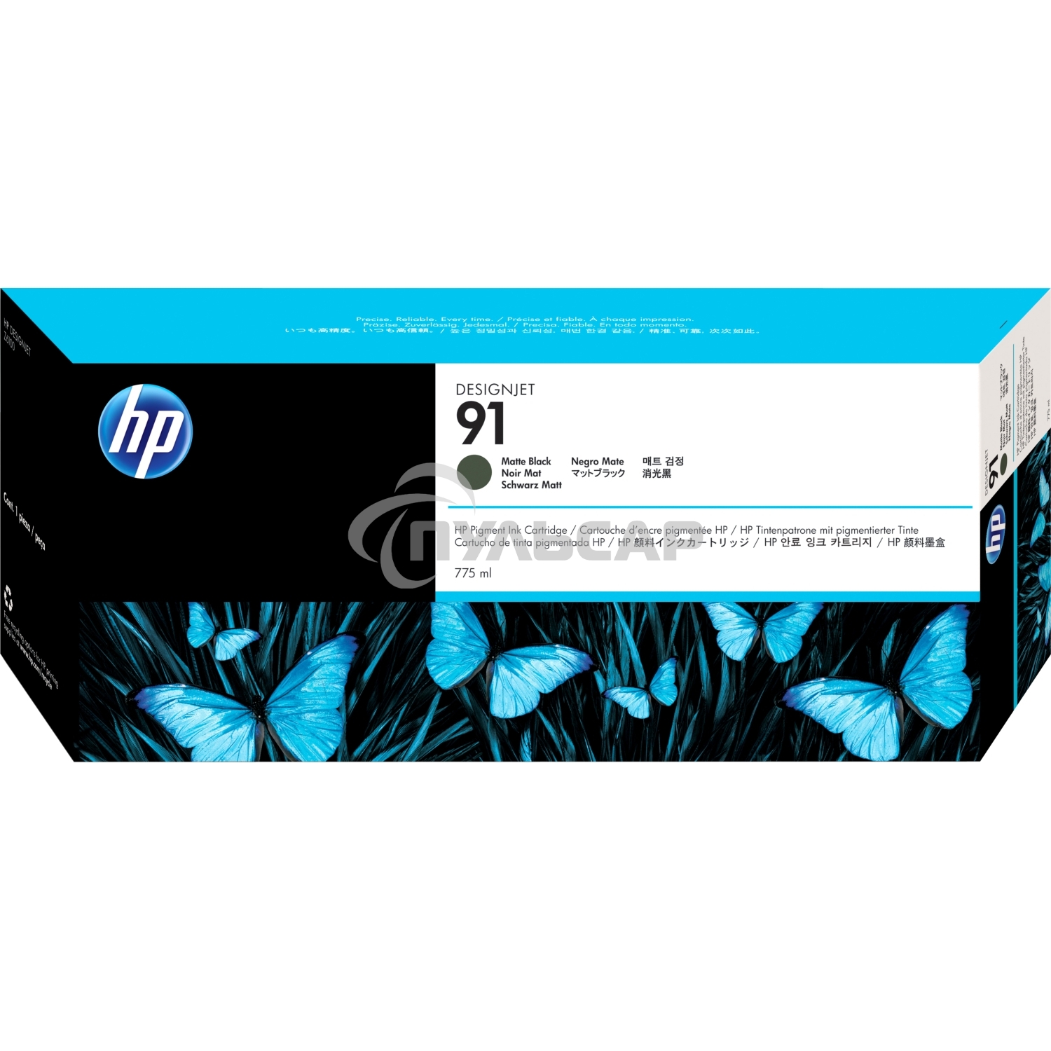 Картридж струйный HP №91 C9464A черный матовый для HP DJ Z6100 (775мл)