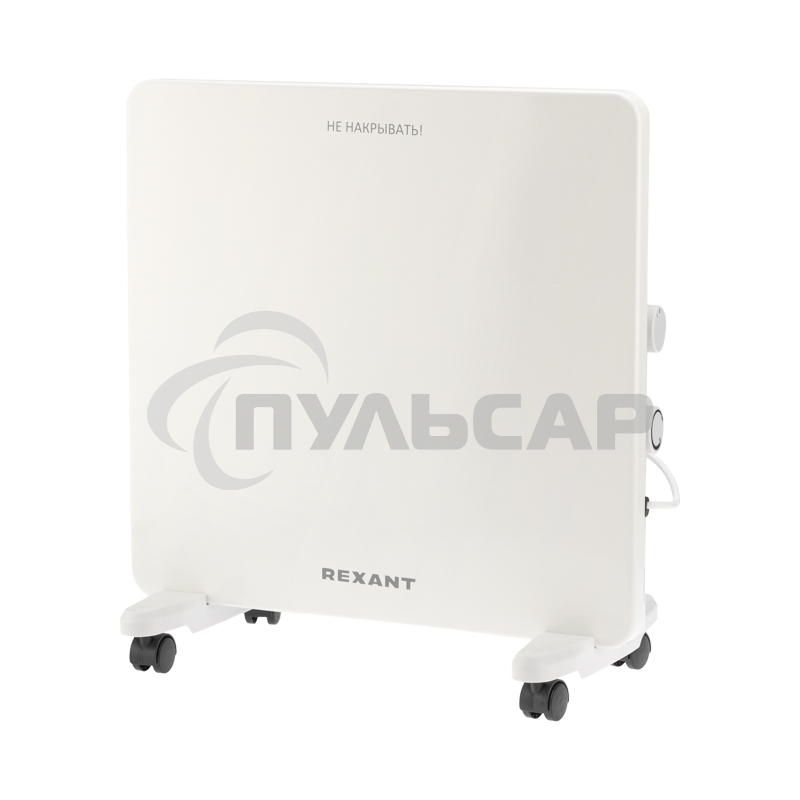 Конвектор Rexant 60-0126 белый, 500 Вт, 10 м2, термостат