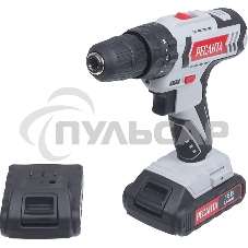 Дрель-шуруповерт Ресанта ДА-18-2ЛК-У 75/14/6, Аккумуляторная, 18В, 2 АКБ, Ударная, Кейс