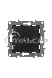 Розетка TV Звезда, алюминий ETIKA 