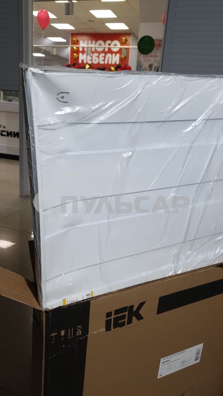 Светильник светодиодный ДВО 6560-P 36Вт 6500К IP20 призма 595x595x20LDVO2-6560-36-6500-U-K01IEK