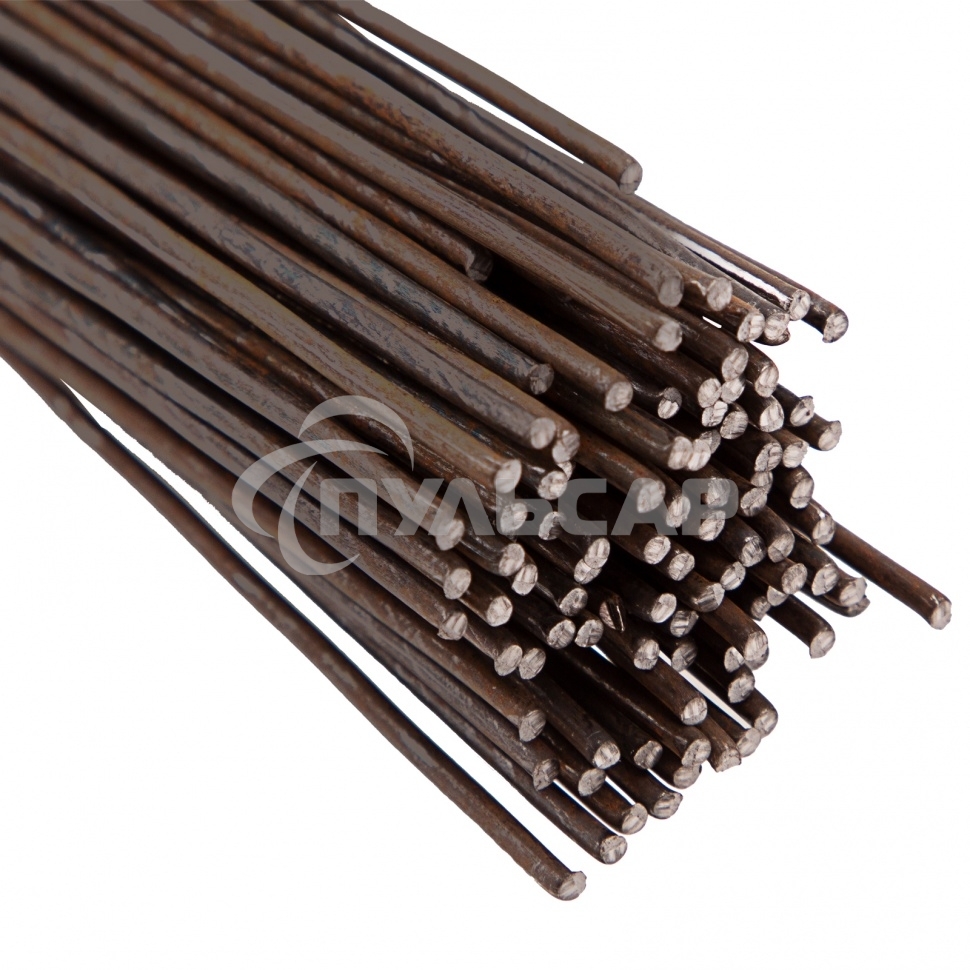 Проволока стальная в прутках 400мм/100шт, вязальная, термообработанная 2,0 мм Сибртех