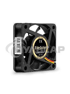 Вентилятор для корпуса ExeGate EX06015B3P черный, 60 мм, 3500 об/мин, 24 дБ, 3 pin