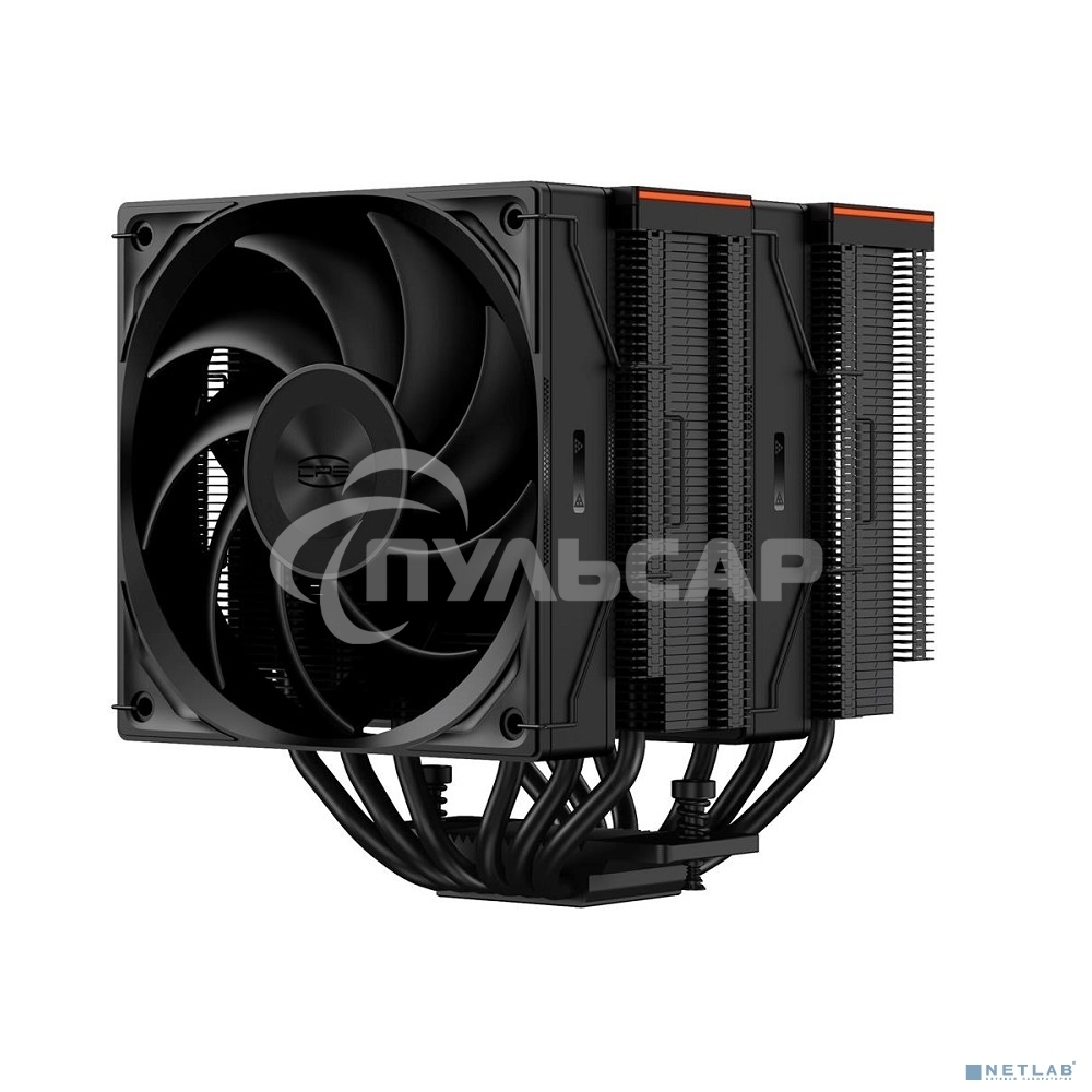 Кулер для процессора PCCooler RZ620 BK (260W, 4-pin PWM, 157.5mm, Al/Cu, 6x6mm, 1x120мм, 86.73CFM, 32dBA, 2200RPM, S: 1851/1700/1200/115X, AM5/AM4, черный)